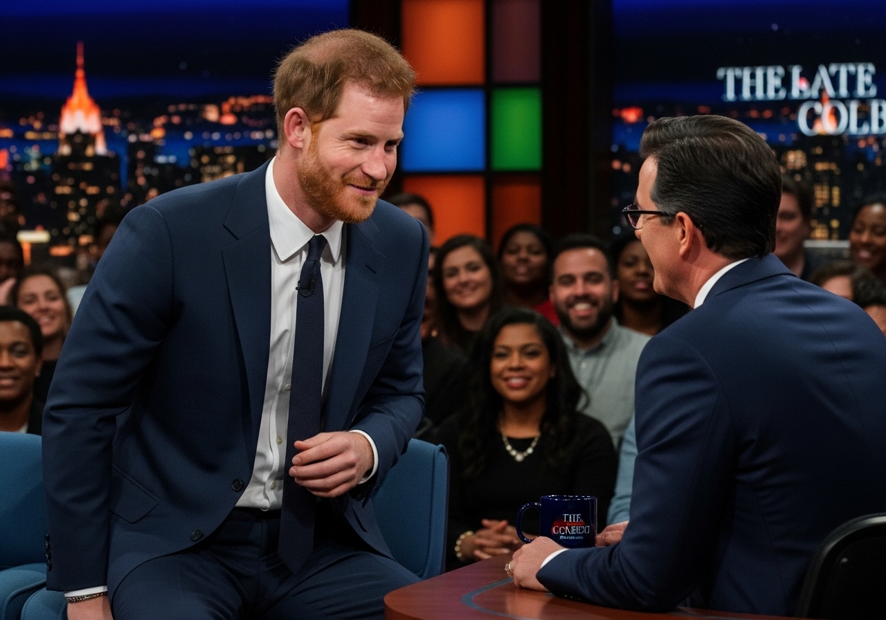 Prince Harry’s Colbert Joke Sparks Outrage and Debate